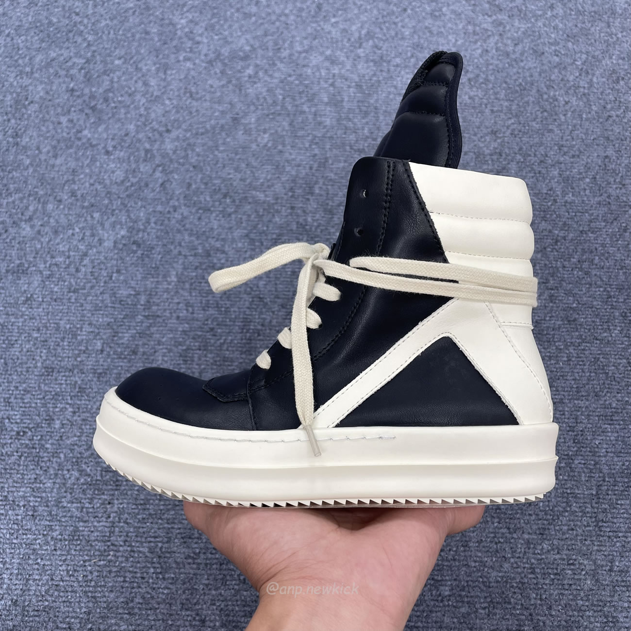 Rick Owens Phlegethon Geobasket Black Milk Ru21s6894 Lpo 91111 (4) - newkick.app